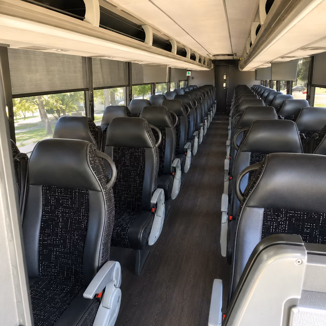 frisco charter bus services interior